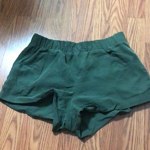 Army green shorts